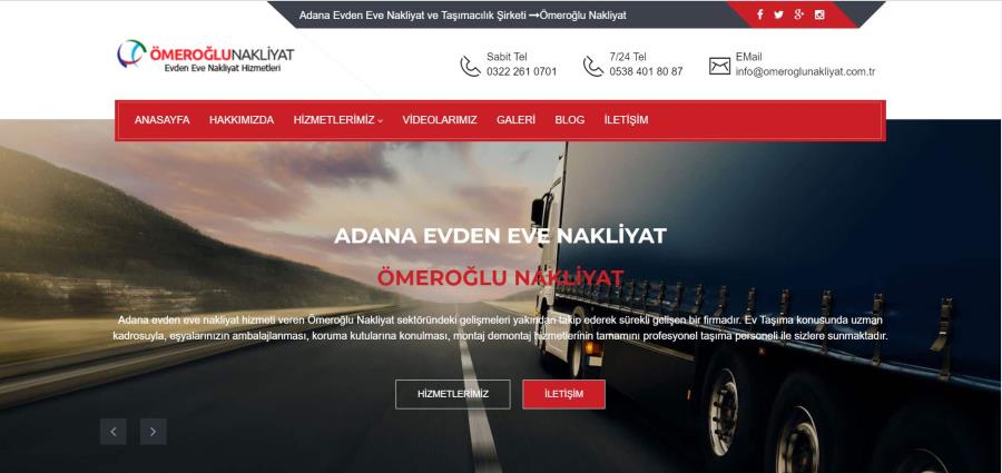 Ömeroğlu Nakliyat Adana Ev Taşıma Şirketi